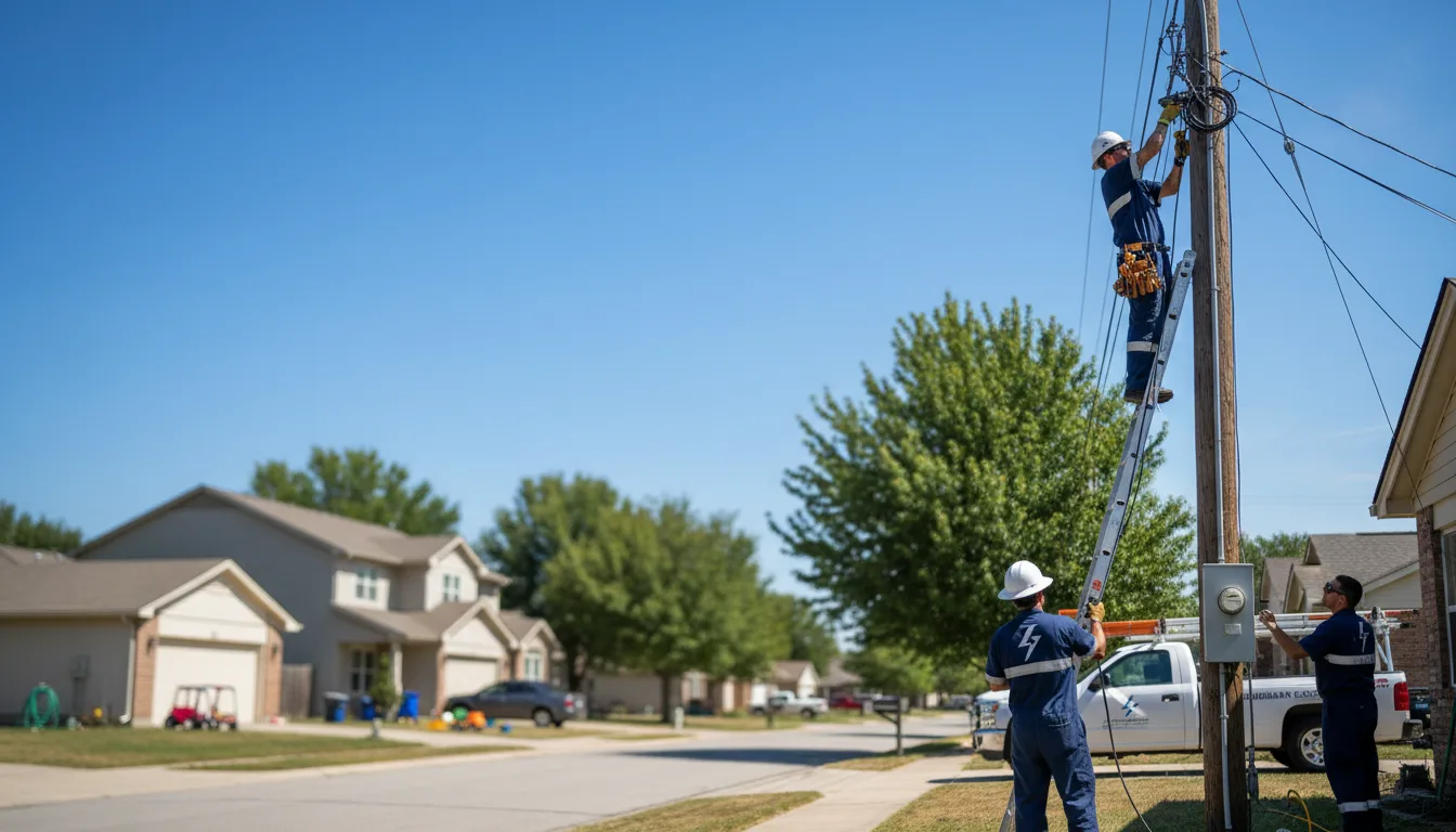 Residential electrician providing installation services in Jacksonville, OH